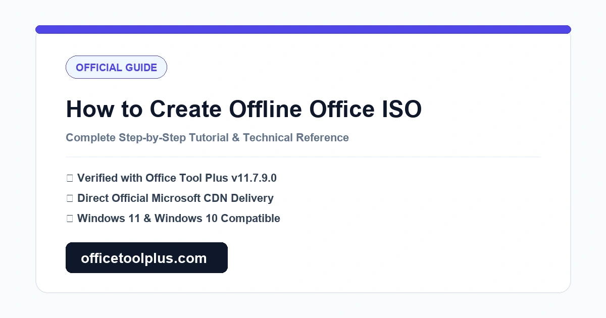 How to Create an Offline Office ISO Installer for Air-Gapped Computers