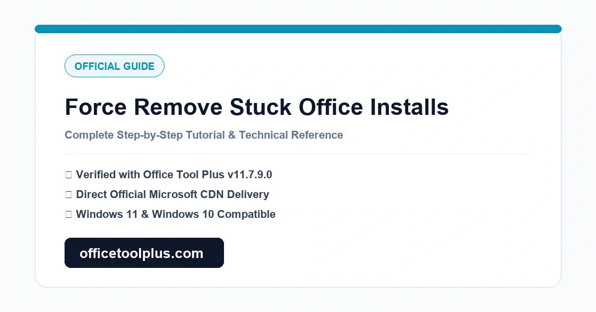 How to Completely Remove Stuck or Corrupted Office Installations with OTP Toolbox
