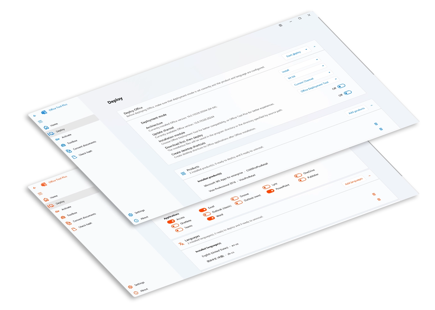 Office Tool Plus One-Click Deployment